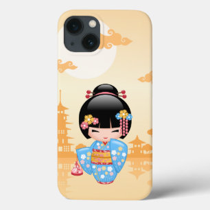 Maiko Kokeshi Doll - Cute Japanese Geisha Girl iPhone 13 Case