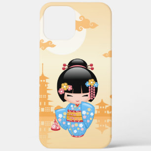 Maiko Kokeshi Doll - Cute Japanese Geisha Girl iPhone 12 Pro Max Case