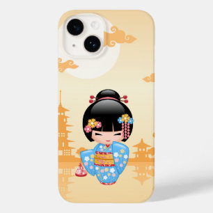 Maiko Kokeshi Doll - Cute Japanese Geisha Girl Case-Mate iPhone 14 Case