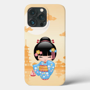 Maiko Kokeshi Doll - Cute Japanese Geisha Girl iPhone 13 Pro Case
