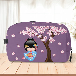 Maiko Kokeshi Doll - Cute Japanese Geisha Girl Dopp Kit