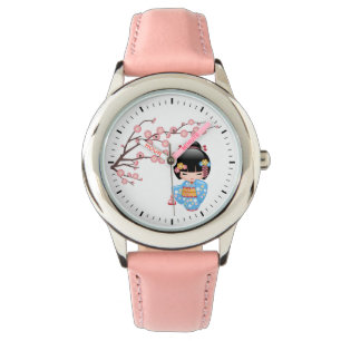 Maiko Kokeshi Doll - Cute Japanese Geisha Girl Watch