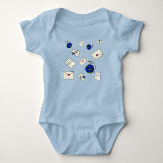 Mail Around The World Baby Bodysuit