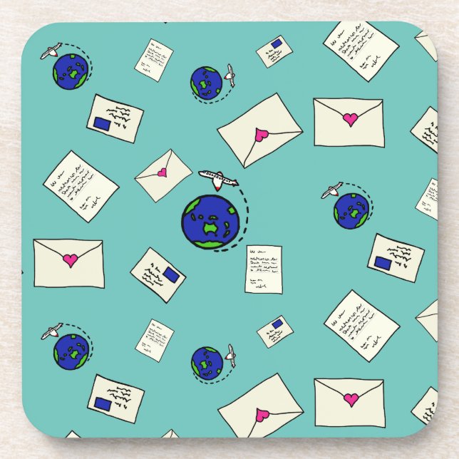 Mail Around The World Coaster (Front)