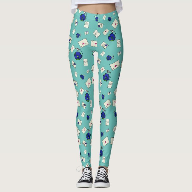 Mail Around The World Leggings (Front)