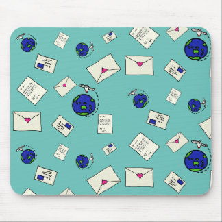 Mail Around The World Mouse Pad