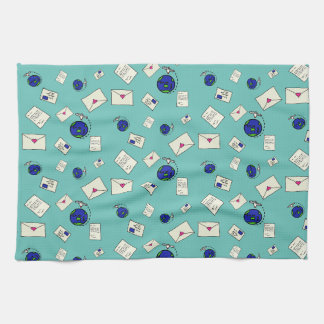 Mail Around The World Tea Towel