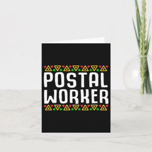 Mail Carrier African American Black History Month Card