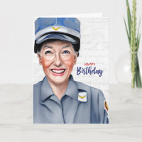 Mail Carrier Caucasian Female Postal Birthday