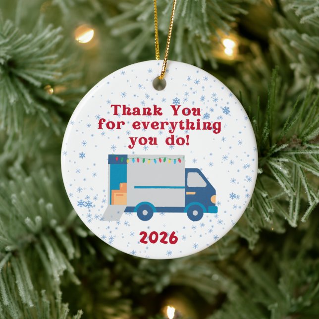 Mail Carrier Package Appreciation Ornament (Tree)