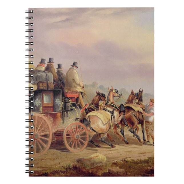 Mail Coaches on the Road: The 'Quicksilver' Devonp Spiral Notebook (Front)