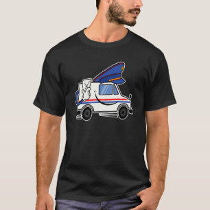 Mail Delivery Truck Artistic Postal Carrier Mailma T-Shirt