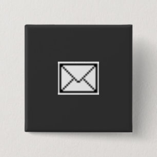 Mail Icon novelty 15 Cm Square Badge