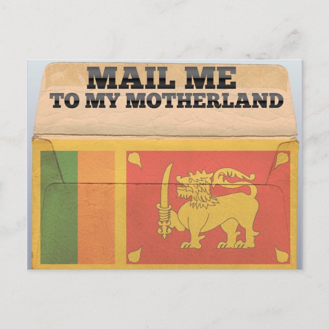 Mail me to Sri Lanka Postcard (Front)
