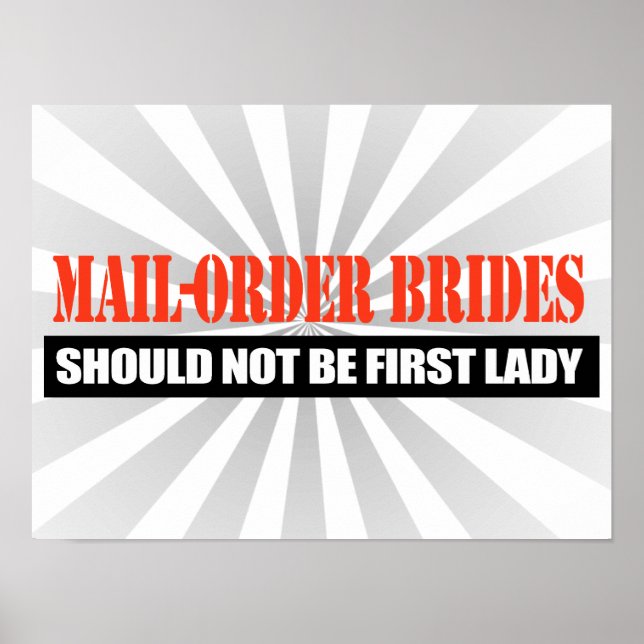Mail-order brides should not be first lady -.png poster (Front)