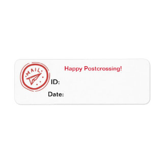 Mail Postcrossing ID Labels