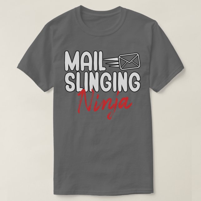 Mail slinging ninja T-Shirt (Design Front)