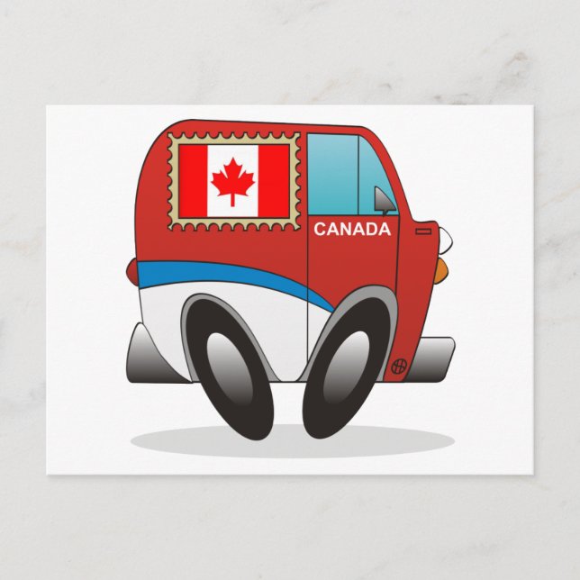 Mail Truck Canada Postcard (Front)