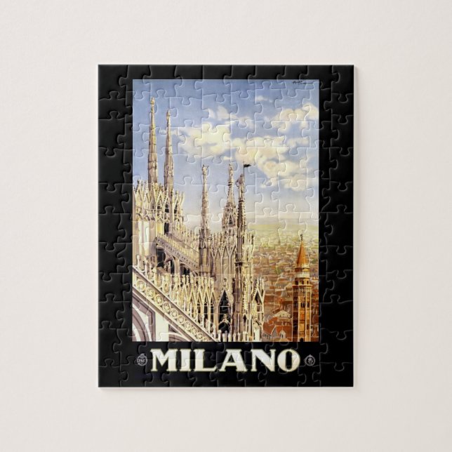 Mailand Vintage Reise Jigsaw Puzzle (Vertical)