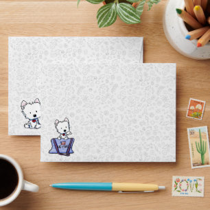 Mailbag Westie KiniArt Envelope