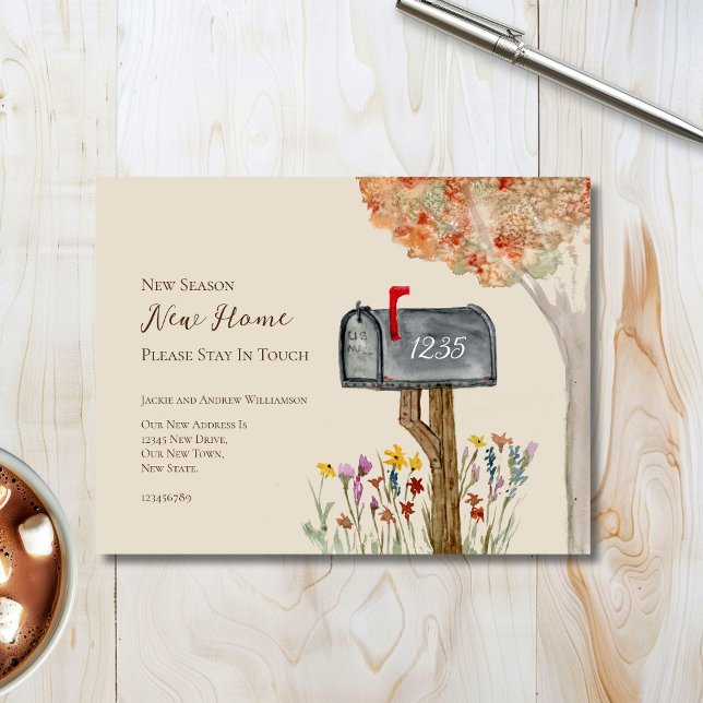 Mailbox New Season New Home Change of Address Postcard (Creator Uploaded)