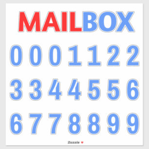 Mailbox Numbers - Simple