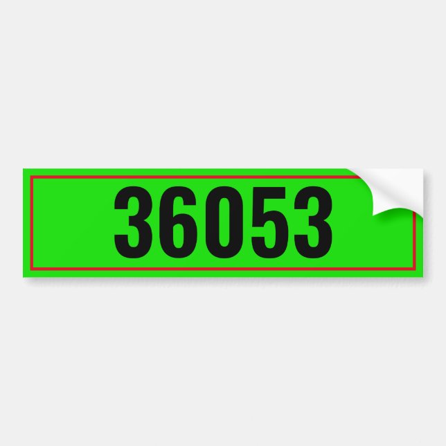 Mailbox Numbers Sticker  (Front)