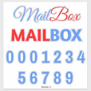 Mailbox Phrase With Numbers