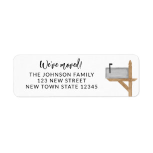 Mailbox We've Moved Return Address