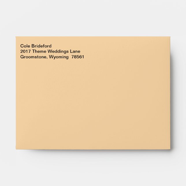 Mailing Designer Deep Champagne Envelope (Front)