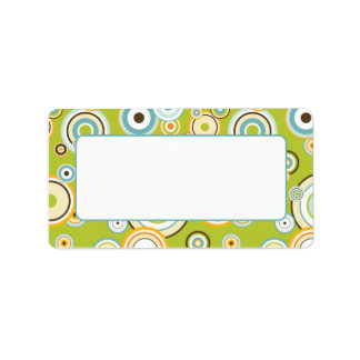 Mailing Labels Retro Design