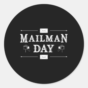 Mailman Day Job Postman Post Mail Delivery Gift Classic Round Sticker