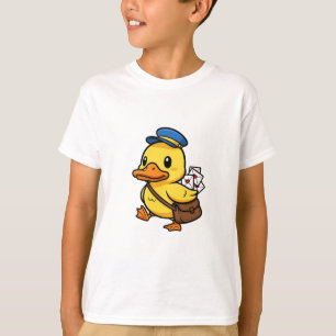 Mailman Duckling Postal Service Kids T-Shirt