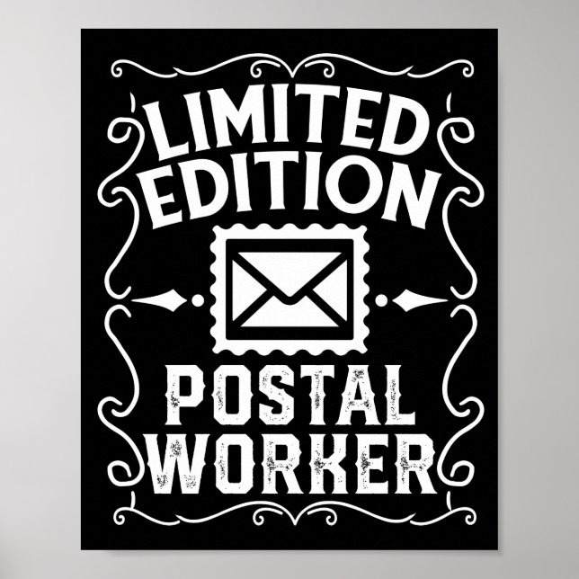 Mailman Mail Lady Limited Edition Postal Worker Poster (Front)