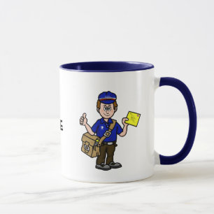 Mailman Personalised Name Mug
