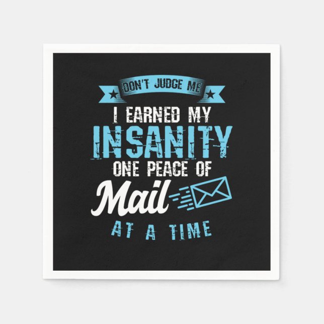 Mailman Postal Worker Postman Post Office Job Gift Napkin (Front)