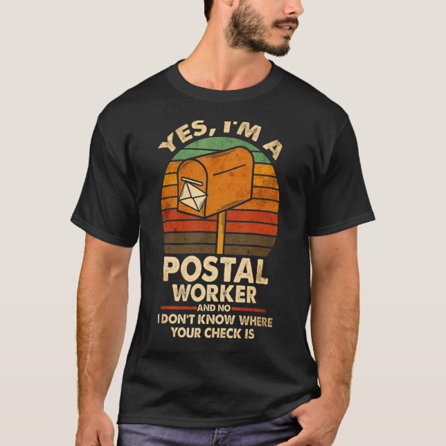 Mailman Postman Postal Worker T-Shirt (Front)