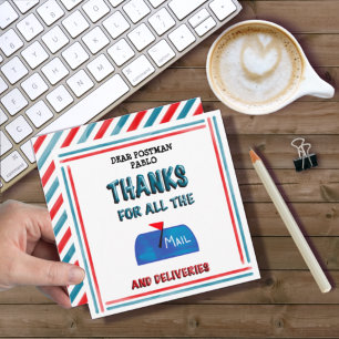 Mailman Postman Thank You For All The Mail Card
