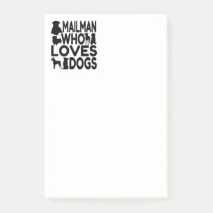 Mailman Who Loves Dogs Post-it Notes