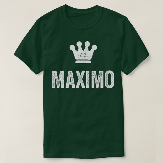 Maimo the King  Crown & Name Design for Men Called T-Shirt (Design Front)
