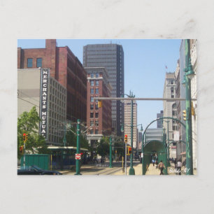 Main and Swan Streets Postcard