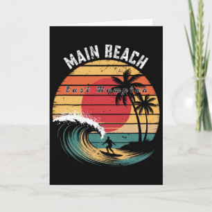 Main Beach East Hampton Beach Surfing Card