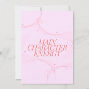 Main Character Energy Holiday Card