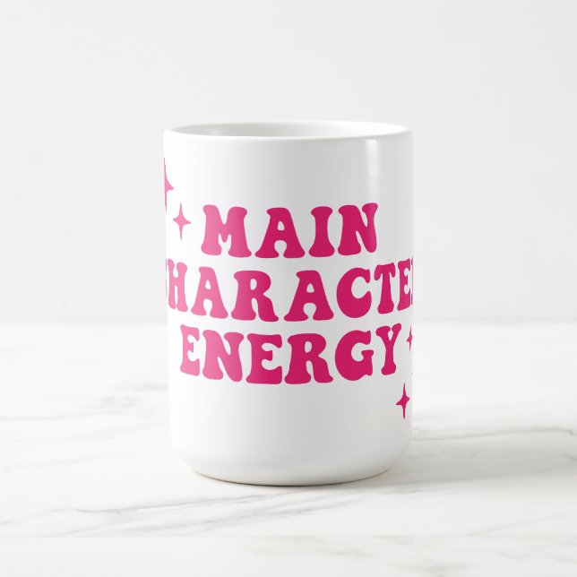 Main Character Energy Pink Coffee Mug (Center)