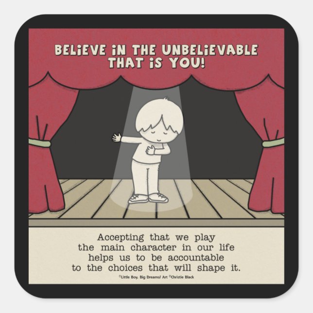 Main Character Square Sticker (Front)