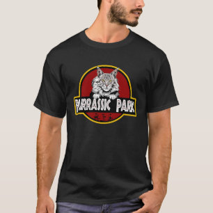 Main Coon Black Silver Tabby Cute Cat Parody T-Shirt