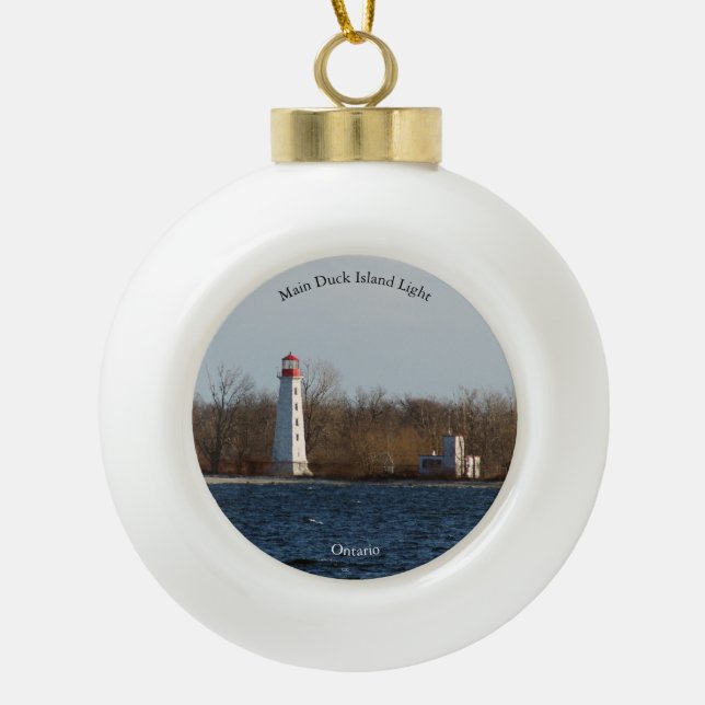 Main Duck Island Light ornament (Front)