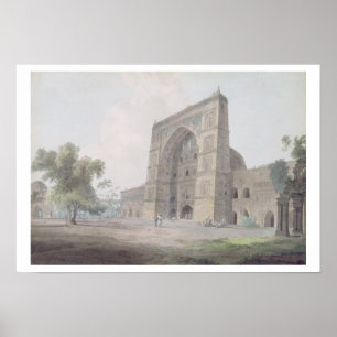 Main Entrance of the Jami Mosque, Jaunpur, 1789 (w Poster