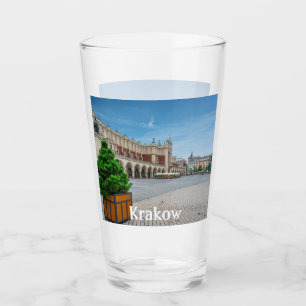 Main square in Krakow old town, Poland Glass