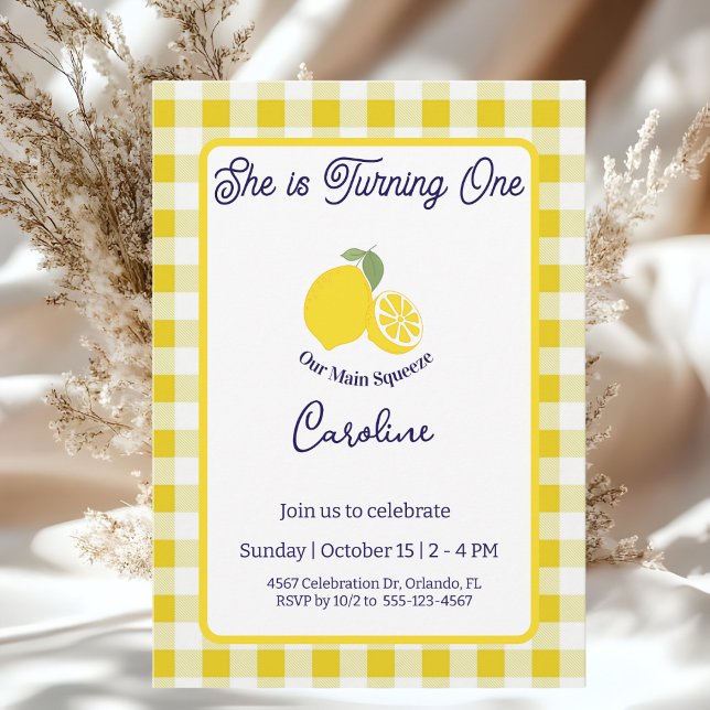 Main Squeeze Birthday Invitation Kids Party (Creator Uploaded)